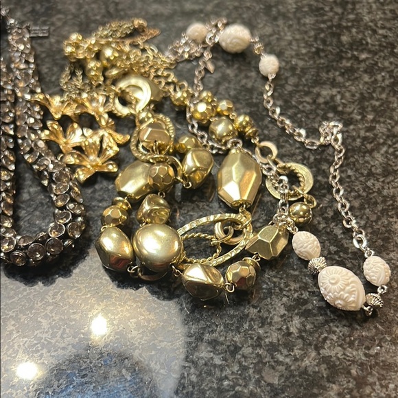 Elegant Gold and Silver Women's Necklaces Ruby Red, Sarah Cov. WA401 - Picture 2 of 5